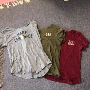 Bundle of Three Graphic Tees